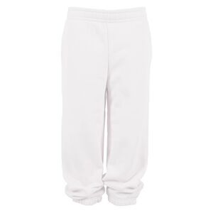 Build Your Brand Childrens/Kids Basic Plain Sweatpants / White